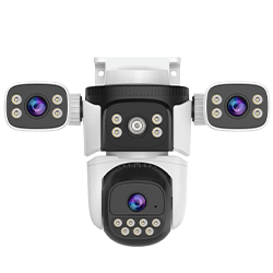 Dual camera Four-Lens Waterproof Security Camera