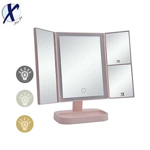Main-01 Trifold LED Touch Screen Vanity Mirror
