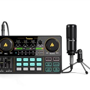 SKU-01-AM200S1 Soundcard Kit Podcast Audio Interface Live Streaming Bundle Mixers